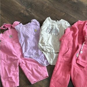 Carhartt Baby Set in Pink, Lavender, and White